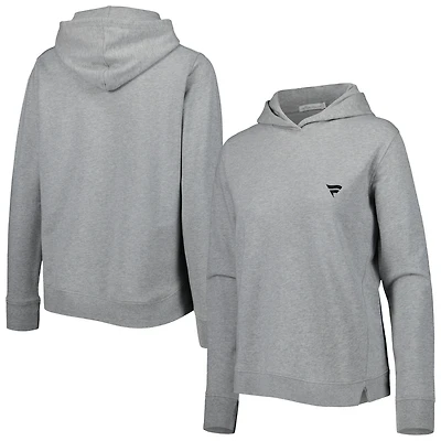 Women's Peter Millar Gray Fanatics Corporate Lava Wash Tri-Blend Pullover Hoodie
