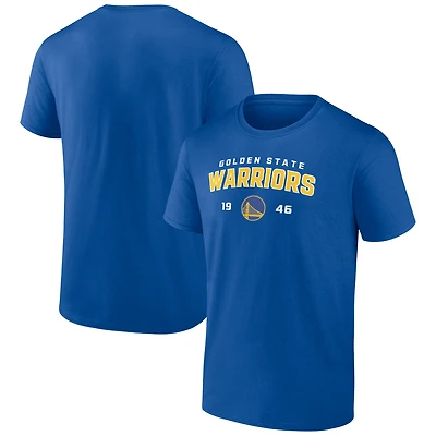 Men's Royal Golden State Warriors Rebel Logo T-Shirt