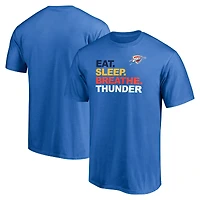 Men's Blue Oklahoma City Thunder Push Ahead T-Shirt