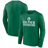 Men's Kelly Green Boston Celtics Let's Go Long Sleeve T-Shirt