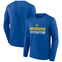 Men's Gold Golden State Warriors Let's Go Long Sleeve T-Shirt