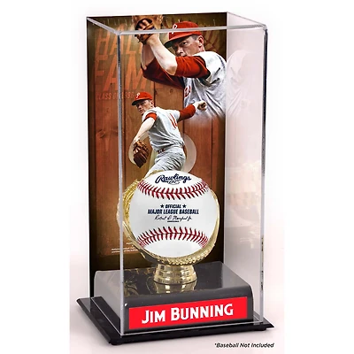 Jim Bunning Philadelphia Phillies Hall of Fame Sublimated Display Case with Image