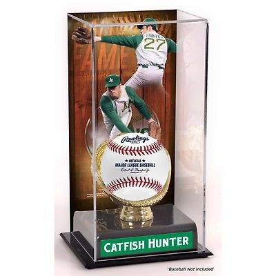 Catfish Hunter Athletics Hall of Fame Sublimated Display Case with Image