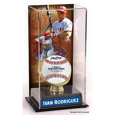 Ivan Rodriguez Texas Rangers Hall of Fame Sublimated Display Case with Image
