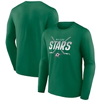 Men's Kelly Green Dallas Stars Team Covert Long Sleeve T-Shirt