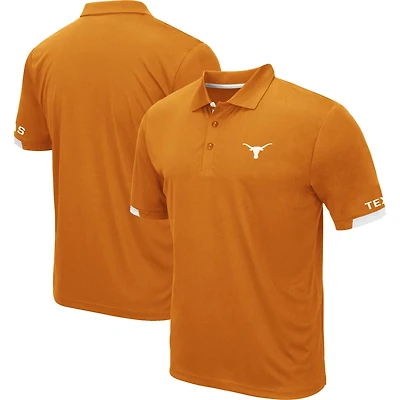 Men's Colosseum Burnt Orange Texas Longhorns Santry Lightweight Polo