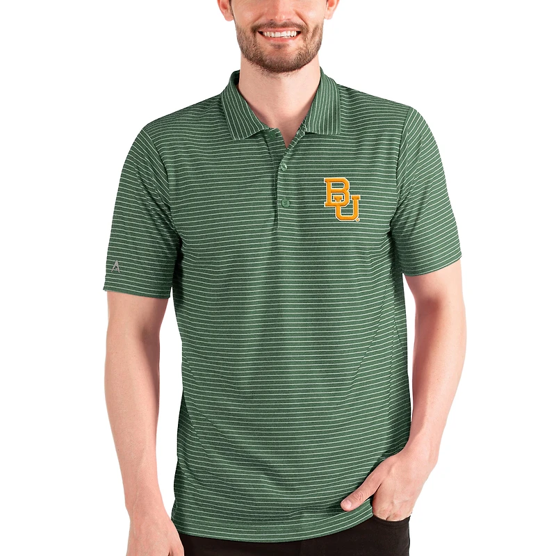 Men's Antigua Green/White Baylor Bears Esteem Polo
