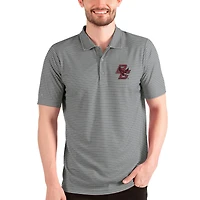 Men's Antigua Steel/White Boston College Eagles Esteem Polo