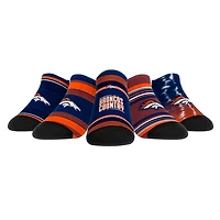Unisex Rock Em Socks Denver Broncos Super Fan Five-Pack Low-Cut Socks Set