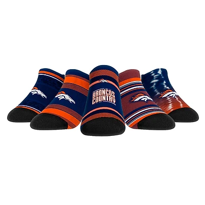 Unisex Rock Em Socks Denver Broncos Super Fan Five-Pack Low-Cut Socks Set
