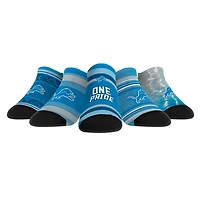 Unisex Rock Em Socks Detroit Lions Super Fan Five-Pack Low-Cut Socks Set