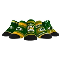 Unisex Rock Em Socks Green Bay Packers Super Fan Five-Pack Low-Cut Socks Set