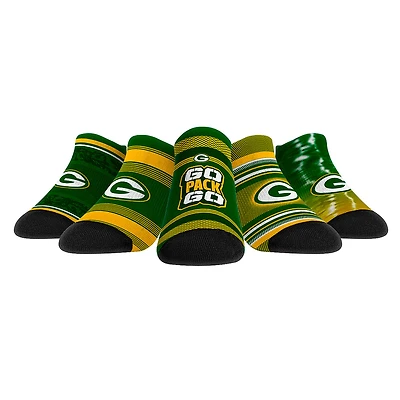 Unisex Rock Em Socks Green Bay Packers Super Fan Five-Pack Low-Cut Socks Set