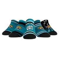 Unisex Rock Em Socks Jacksonville Jaguars Super Fan Five-Pack Low-Cut Socks Set