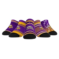 Unisex Rock Em Socks Minnesota Vikings Super Fan Five-Pack Low-Cut Socks Set
