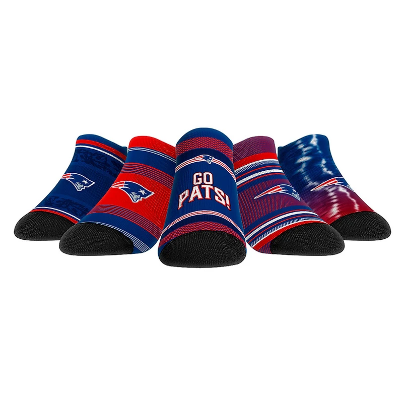 Unisex Rock Em Socks New England Patriots Super Fan Five-Pack Low-Cut Socks Set