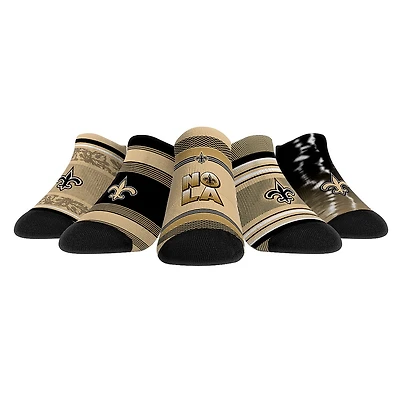 Unisex Rock Em Socks New Orleans Saints Super Fan Five-Pack Low-Cut Socks Set