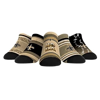 Unisex Rock Em Socks New Orleans Saints Super Fan Five-Pack Low-Cut Socks Set