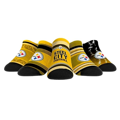 Unisex Rock Em Socks Pittsburgh Steelers Super Fan Five-Pack Low-Cut Socks Set