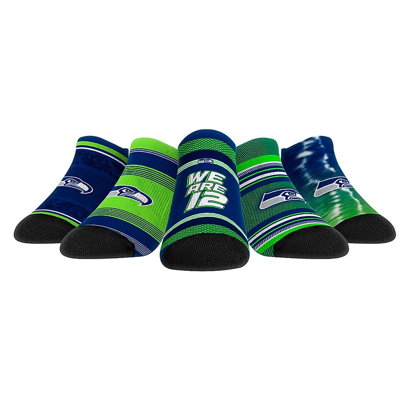 Unisex Rock Em Socks Seattle Seahawks Super Fan Five-Pack Low-Cut Socks Set