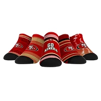 Unisex Rock Em Socks San Francisco 49ers Super Fan Five-Pack Low-Cut Socks Set