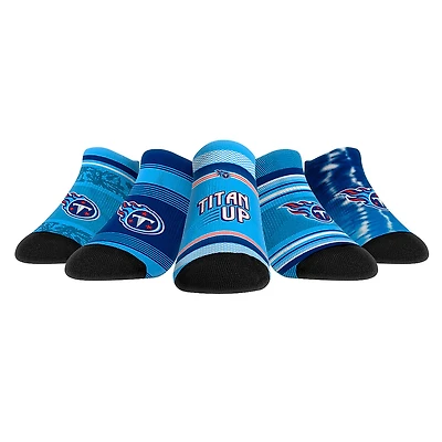 Unisex Rock Em Socks Tennessee Titans Super Fan Five-Pack Low-Cut Socks Set