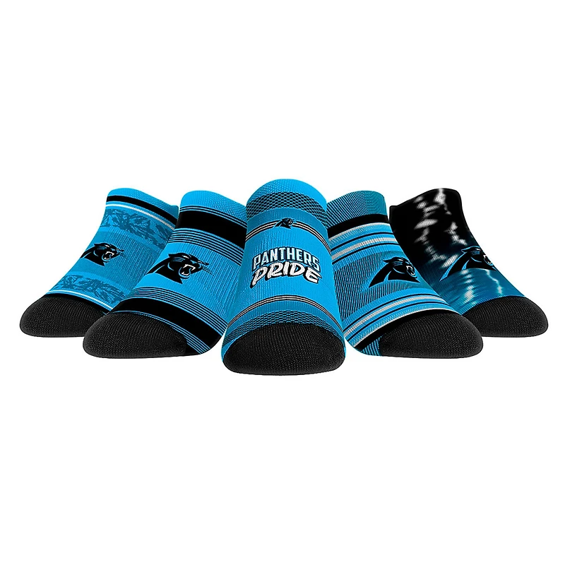 Youth Rock Em Socks Carolina Panthers Super Fan Five-Pack Low-Cut Socks Set