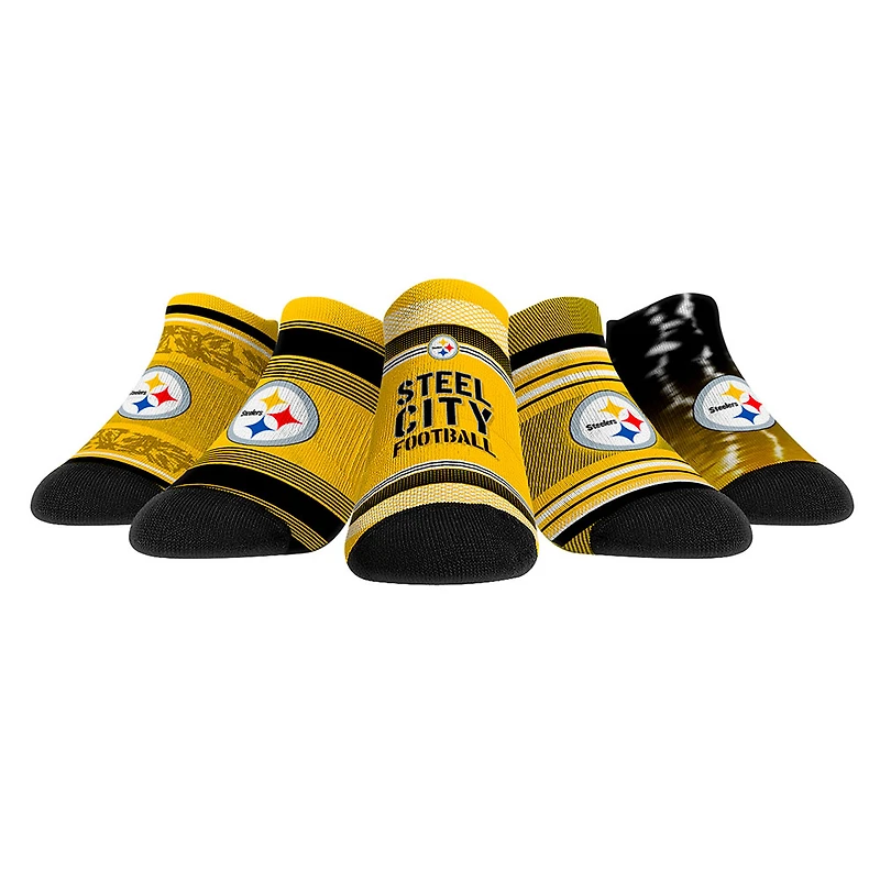 Youth Rock Em Socks Pittsburgh Steelers Super Fan Five-Pack Low-Cut Socks Set