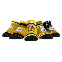 Youth Rock Em Socks Pittsburgh Steelers Super Fan Five-Pack Low-Cut Socks Set