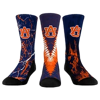 Youth Rock Em Socks Auburn Tigers Three-Pack Crew Socks Set