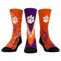 Youth Rock Em Socks Clemson Tigers Three-Pack Crew Socks Set