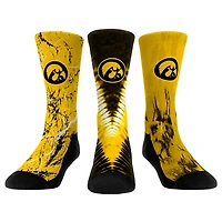 Youth Rock Em Socks Iowa Hawkeyes Three-Pack Crew Socks Set