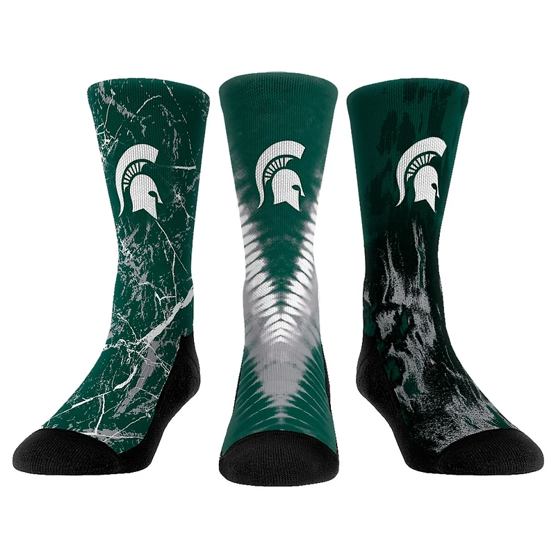 Youth Rock Em Socks Michigan State Spartans Three-Pack Crew Socks Set