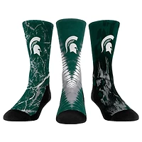 Youth Rock Em Socks Michigan State Spartans Three-Pack Crew Socks Set