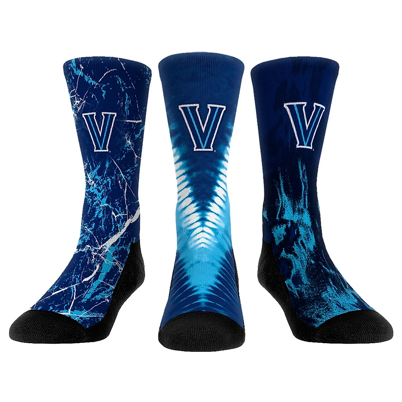 Youth Rock Em Socks Villanova Wildcats Three-Pack Crew Socks Set