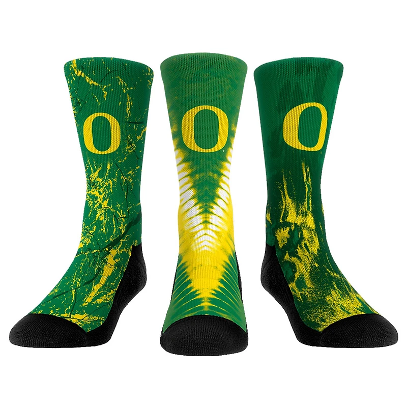 Youth Rock Em Socks Oregon Ducks Three-Pack Crew Socks Set