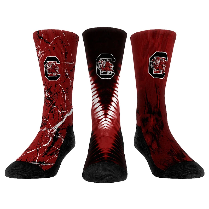 Youth Rock Em Socks South Carolina Gamecocks Three-Pack Crew Socks Set