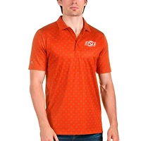 Men's Antigua Orange/Steel Oklahoma State Cowboys Spark Polo