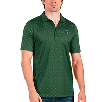 Men's Antigua Forest Green/Steel Tulane Green Wave Spark Polo
