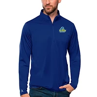 Men's Antigua Royal Delaware Fightin' Blue Hens Tribute Quarter-Zip Top