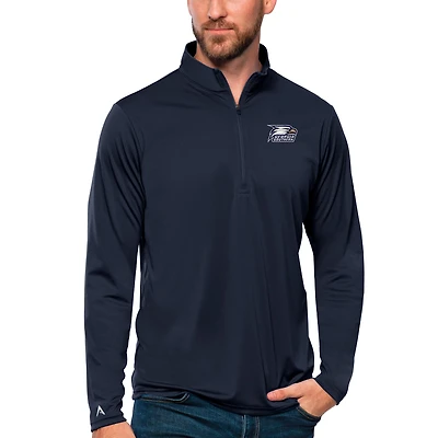 Men's Antigua Blue Georgia Southern Eagles Tribute Quarter-Zip Top