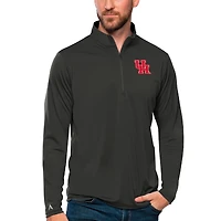 Men's Antigua Charcoal Houston Cougars Tribute Quarter-Zip Top