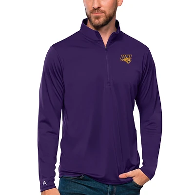 Men's Antigua Northern Iowa Panthers Tribute Quarter-Zip Top