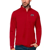 Men's Antigua Scarlet UNLV Rebels Tribute Quarter-Zip Top