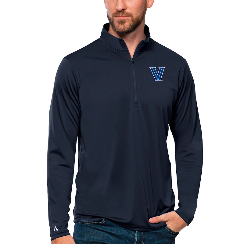Men's Antigua Navy Villanova Wildcats Tribute Quarter-Zip Top