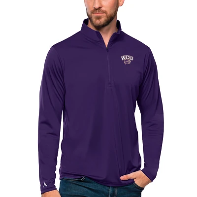 Men's Antigua Western Carolina Catamounts Tribute Quarter-Zip Top