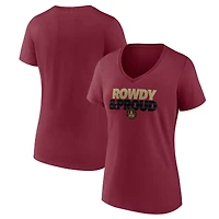 Women's Red Atlanta United FC Hometown Collection Logo V-Neck T-Shirt