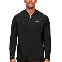 Men's Antigua Black Southern Miss Golden Eagles Legacy Full-Zip Hoodie