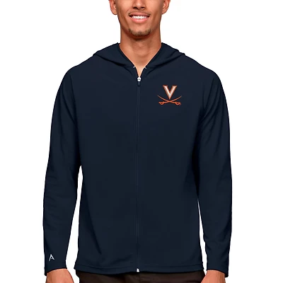 Men's Antigua Navy Virginia Cavaliers Legacy Full-Zip Hoodie