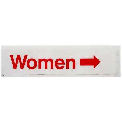 New York Yankees Event-Used Women "Right" Sign from Original Yankee Stadium